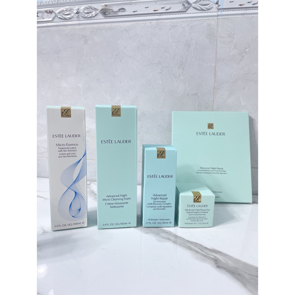 22版版雅詩蘭黛小棕瓶六件套帶眼膜款/雅詩蘭黛抗衰老鋼鐵六件套，配禮袋套裝-細節圖5