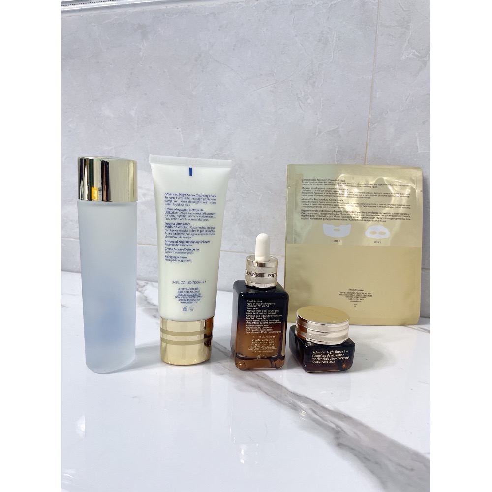 22版版雅詩蘭黛小棕瓶六件套帶眼膜款/雅詩蘭黛抗衰老鋼鐵六件套，配禮袋套裝-細節圖7