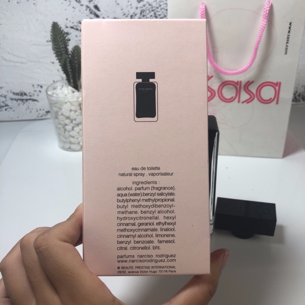 專櫃納西素納茜素同名女士淡香水香水黑色100ml-細節圖10