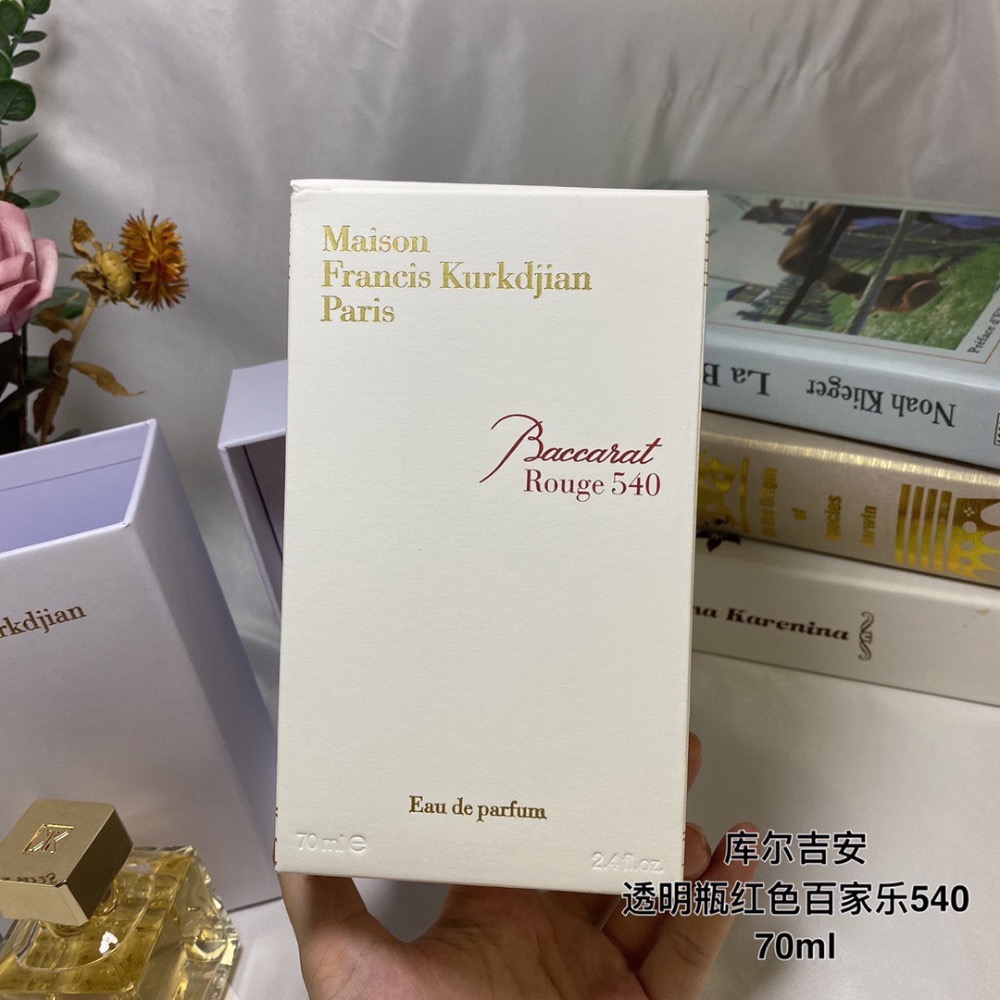 MFK 弗朗西斯庫爾吉安透明瓶紅色百家樂 Rouge540  巴卡拉 紅色紙牌賭局 香水70ml-細節圖7