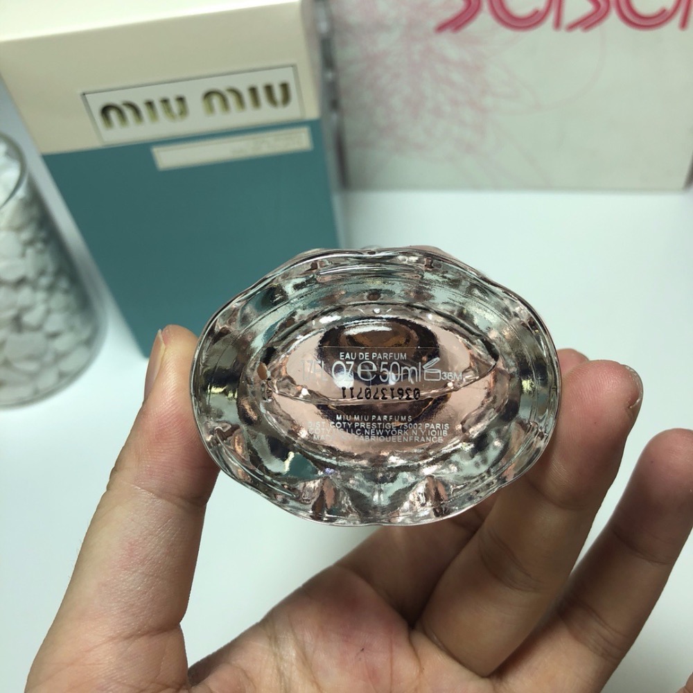 專櫃MiuMiu繆繆花香粉色少女女士香水白蓋50ml-細節圖4