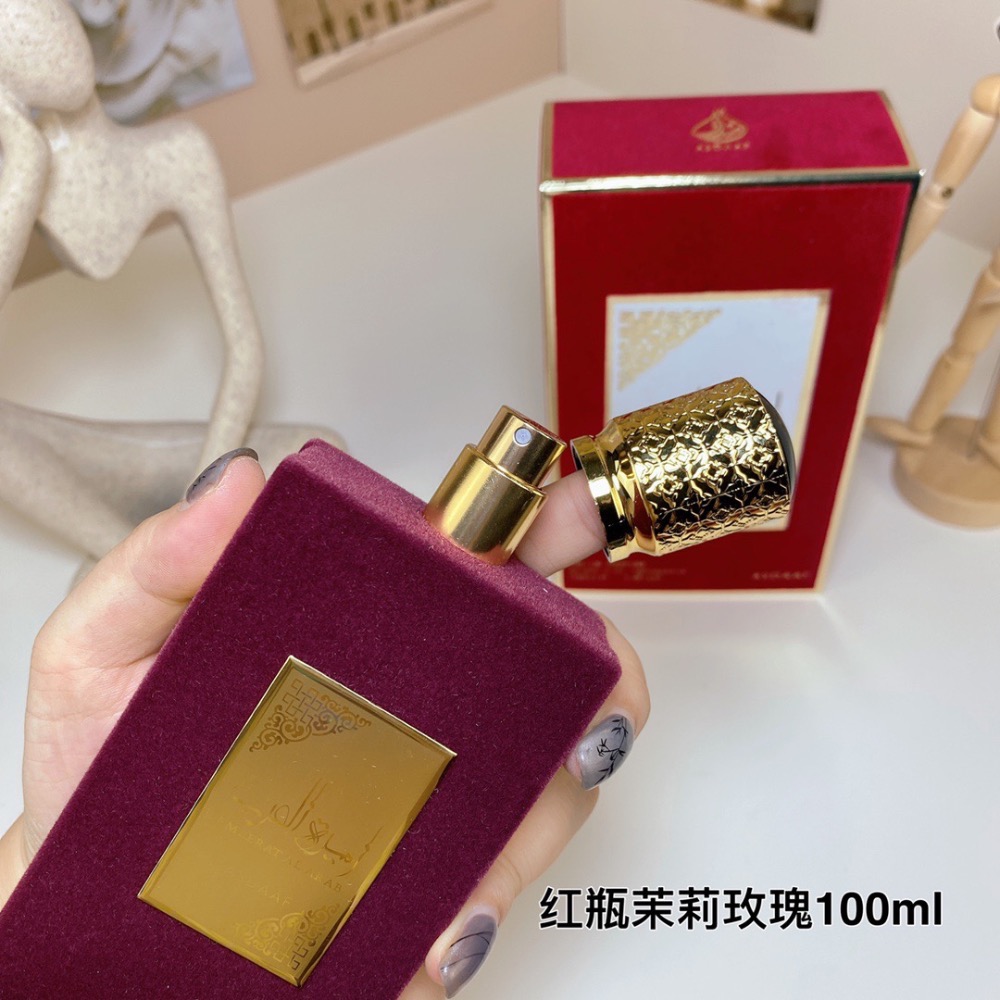 拉塔法香水茉莉玫瑰麝香紅瓶100ml  lattafa ameerat al arab-細節圖5