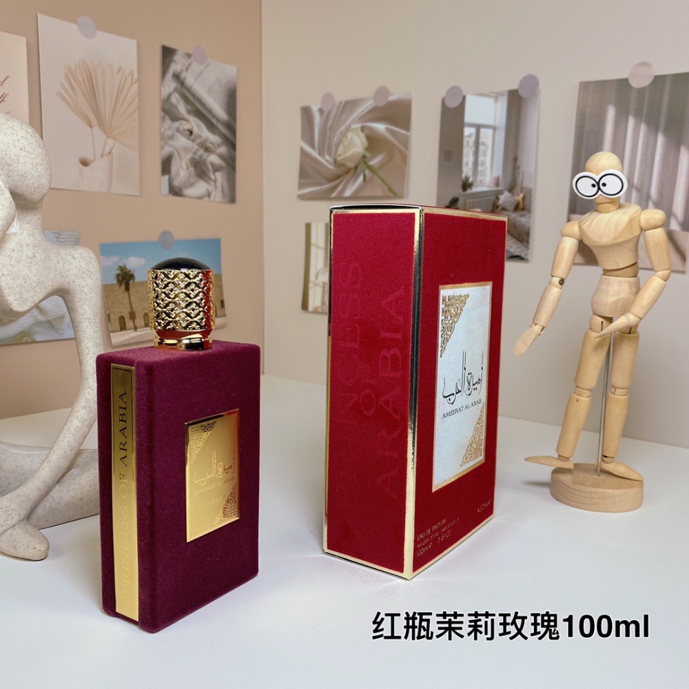 拉塔法香水茉莉玫瑰麝香紅瓶100ml  lattafa ameerat al arab-細節圖9