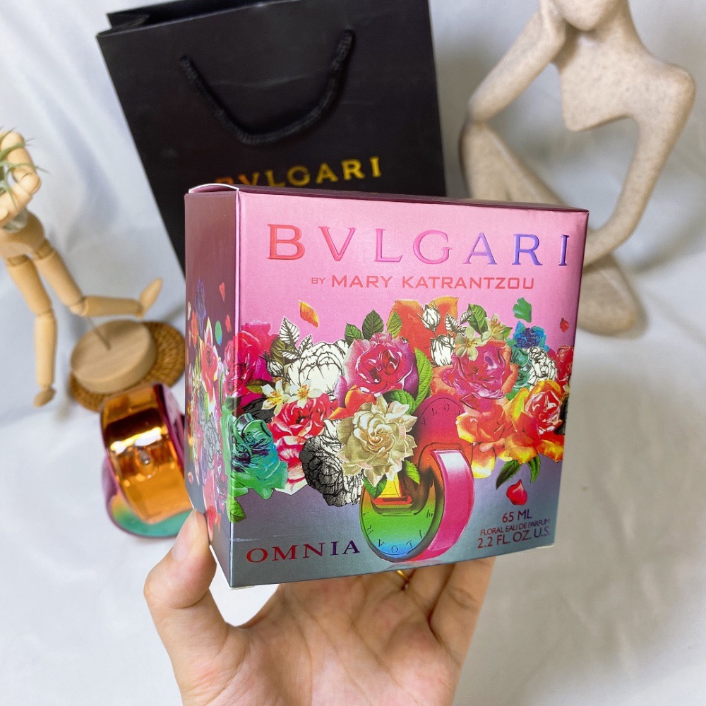 Bvlgari 寶格麗彩色車輪新花果香Omnia 2021限定聯名款繁晶Edp 65ml 彩虹瓶-細節圖5
