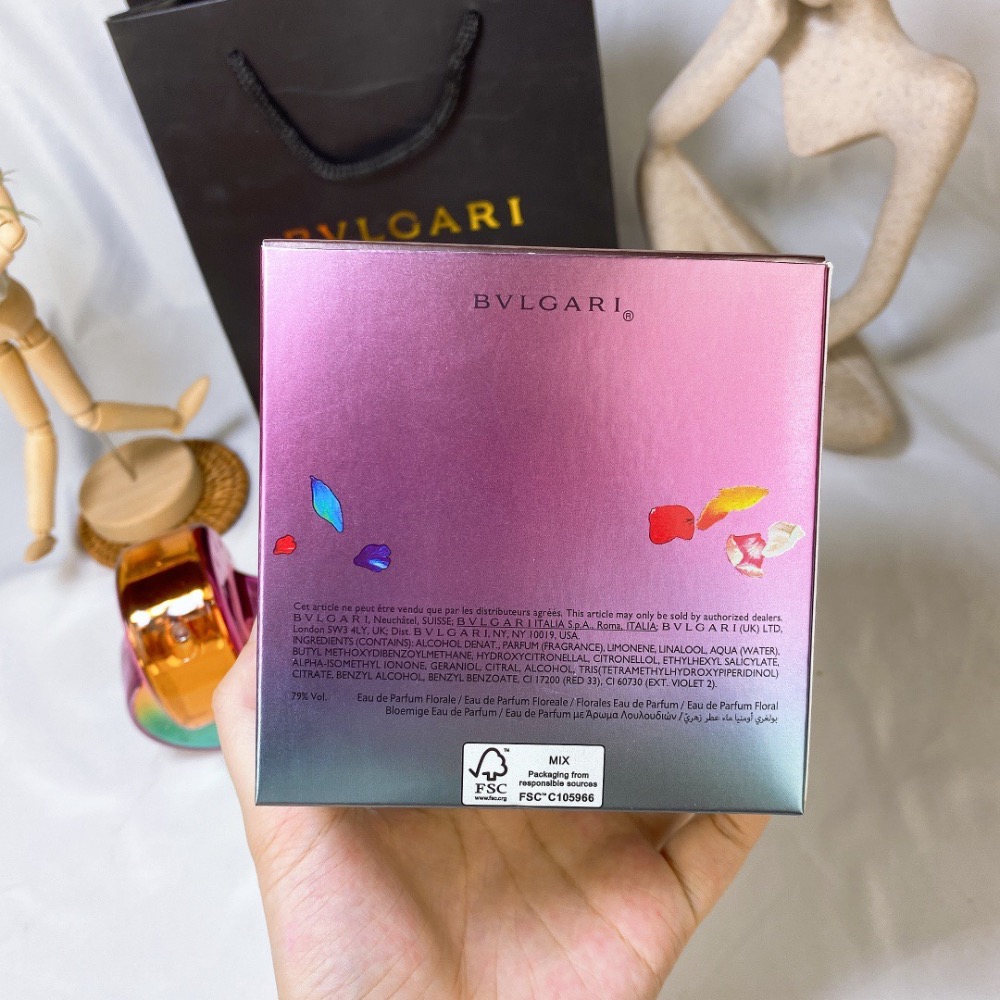 Bvlgari 寶格麗彩色車輪新花果香Omnia 2021限定聯名款繁晶Edp 65ml 彩虹瓶-細節圖7