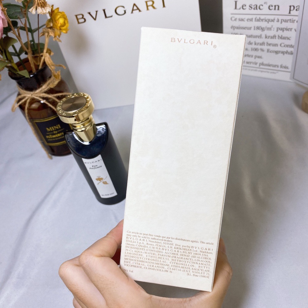 Bvlgari寶格麗The Noir黑茶中性香水75ML EDC古龍，皮革藥感的烏木玫瑰-細節圖6