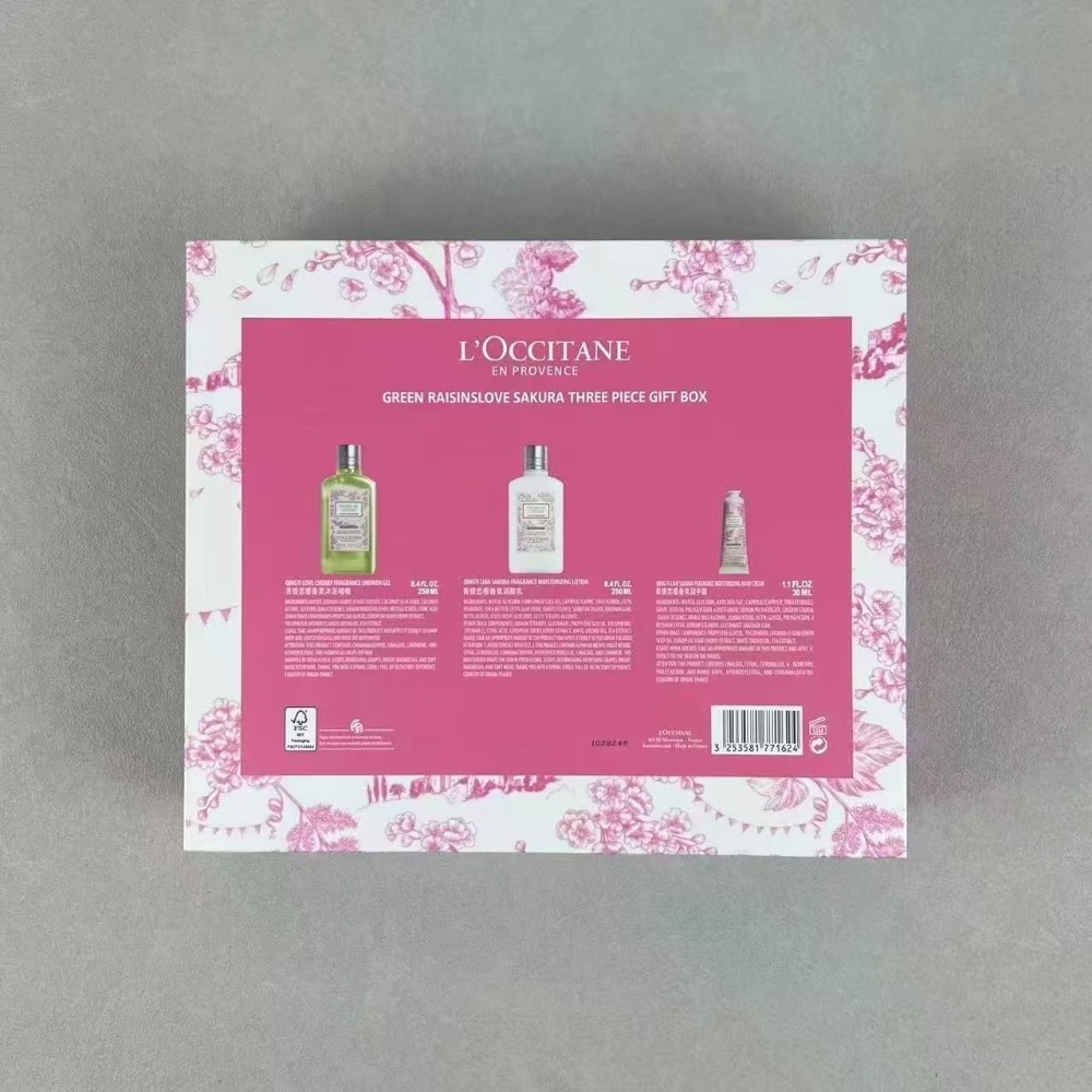 2025版歐舒丹青提戀櫻護手霜三件套套盒-細節圖2