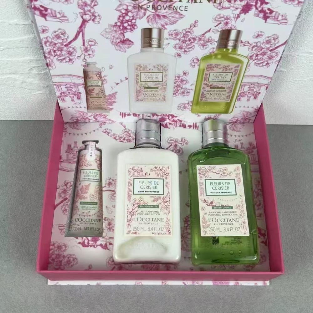 2025版歐舒丹青提戀櫻護手霜三件套套盒-細節圖4