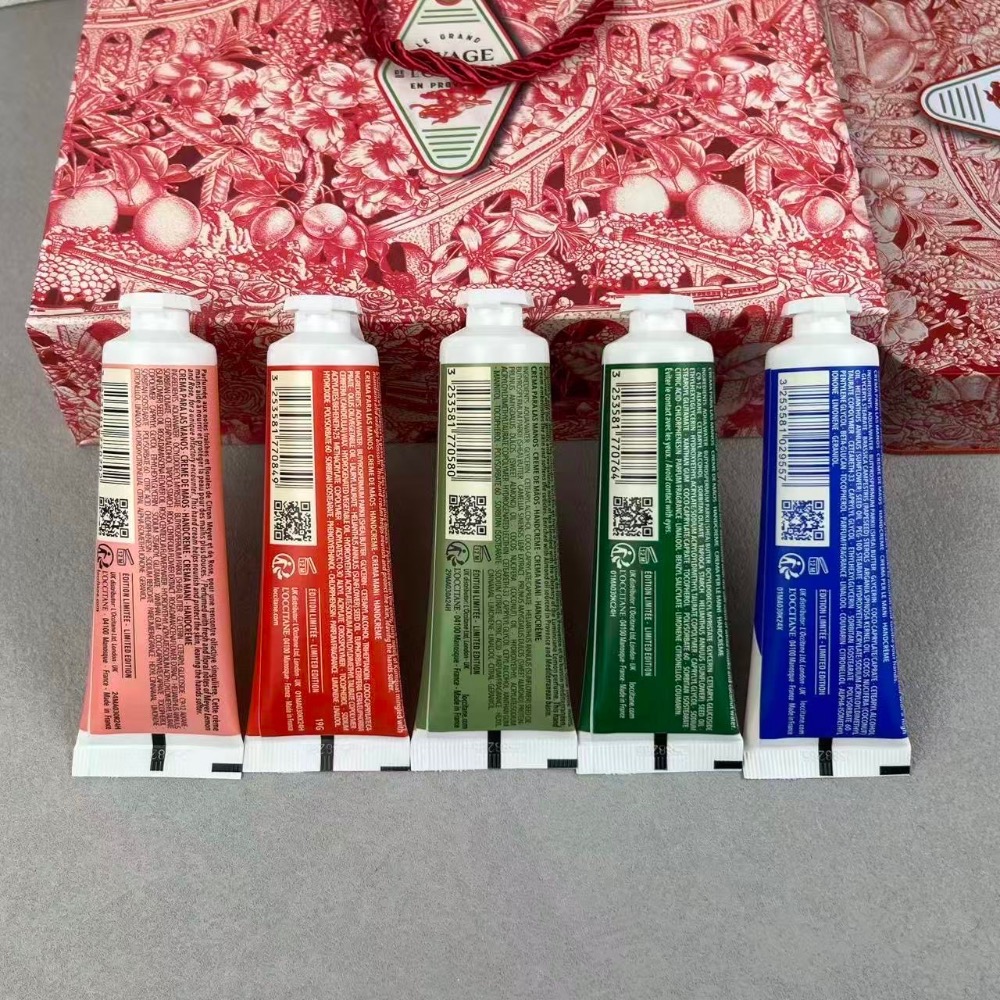 歐舒丹護手霜五件套 新款大吉紅 對版翻蓋-細節圖4