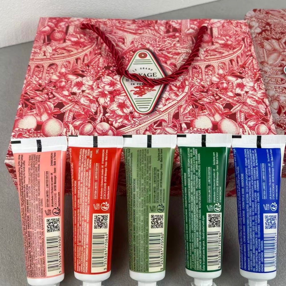 歐舒丹護手霜五件套 新款大吉紅 對版翻蓋-細節圖5