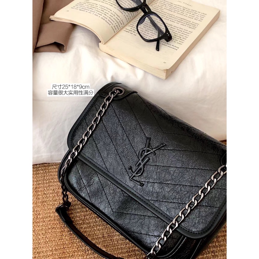 新品特價～聖羅蘭Niki郵差包-細節圖2