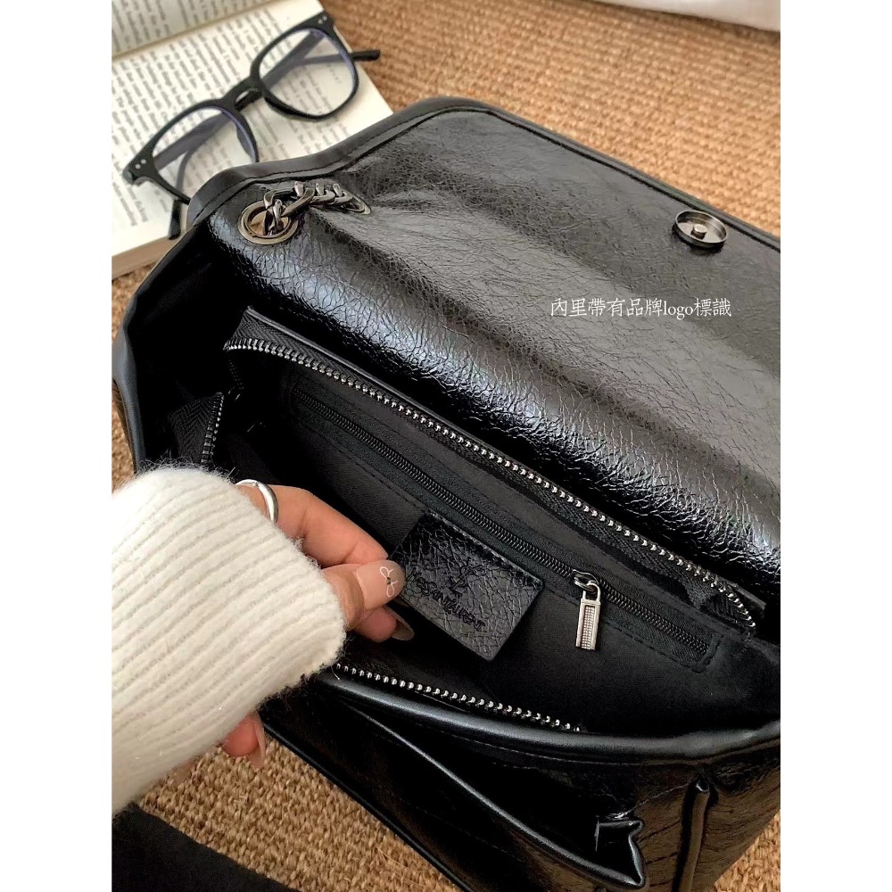 新品特價～聖羅蘭Niki郵差包-細節圖5