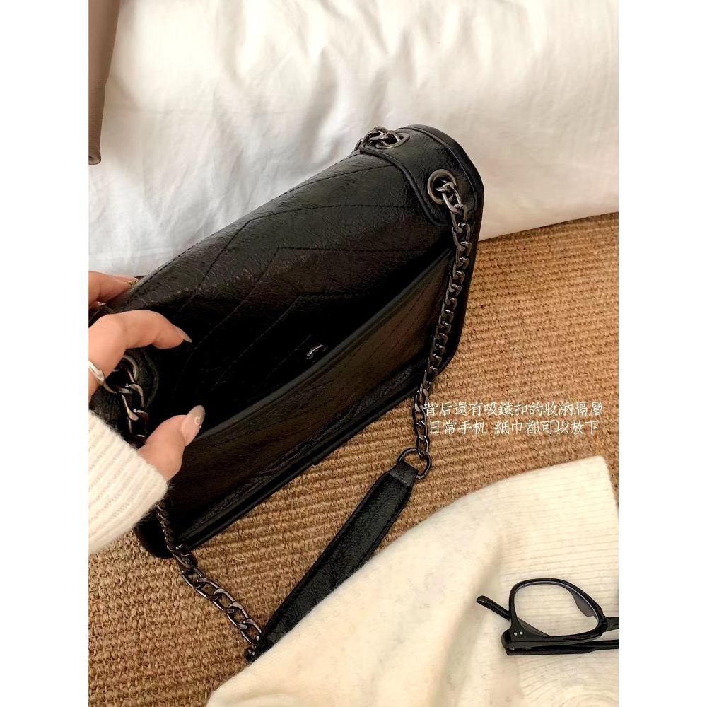 新品特價～聖羅蘭Niki郵差包-細節圖6