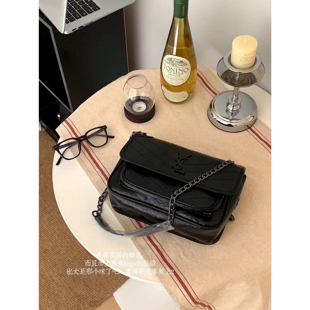 新品特價～聖羅蘭Niki郵差包-細節圖7