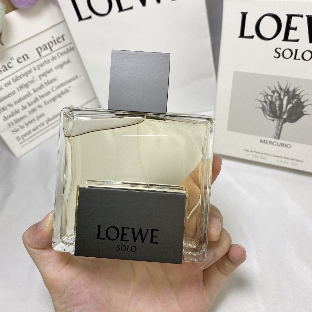 LOEWE羅意威Solo MERCURIO PLATINUM 獨奏白金男士濃香EDP香水100ml-細節圖2