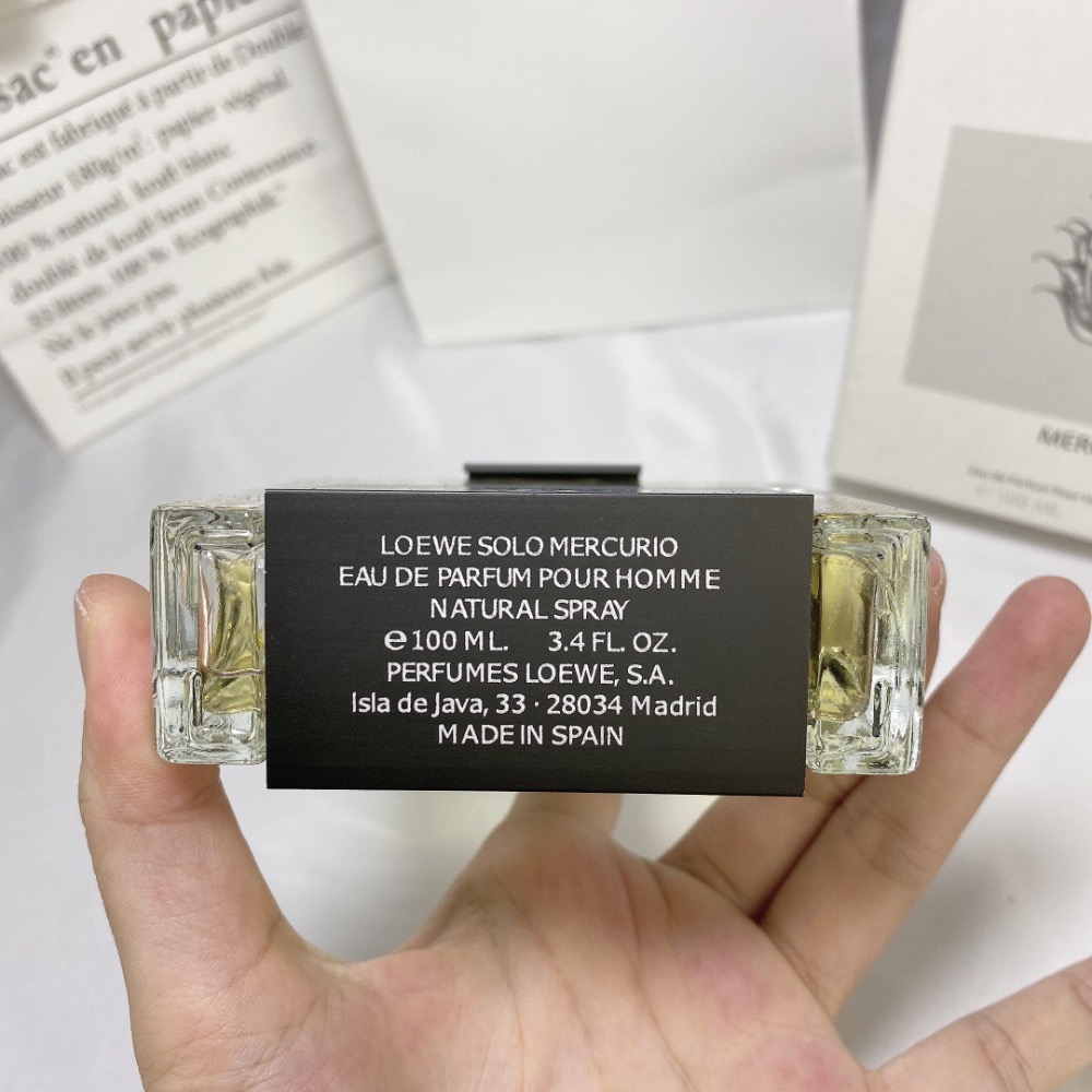 LOEWE羅意威Solo MERCURIO PLATINUM 獨奏白金男士濃香EDP香水100ml-細節圖3