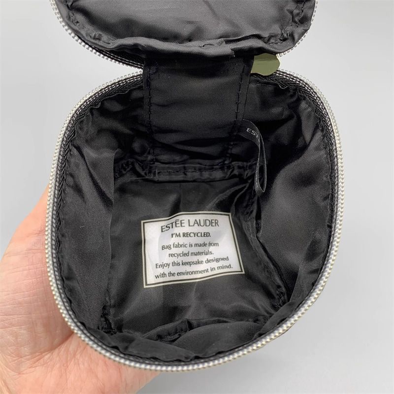 雅詩蘭黛藍格布料精緻小號迷你口紅氣墊化妝包-細節圖6