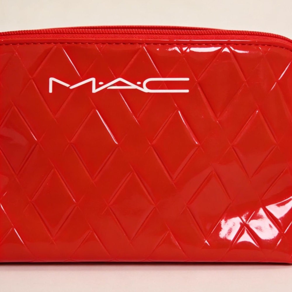 MAC專櫃贈品紅色精美化妝包-細節圖5