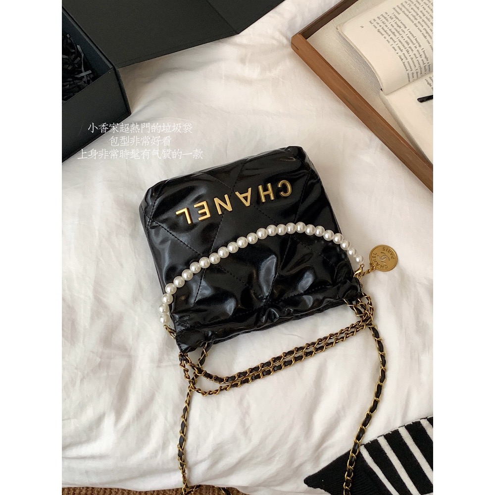 𝐂𝐡𝐚𝐧𝐞𝐥 𝐦𝐢𝐧𝐢珍珠垃圾袋+顏色-細節圖2