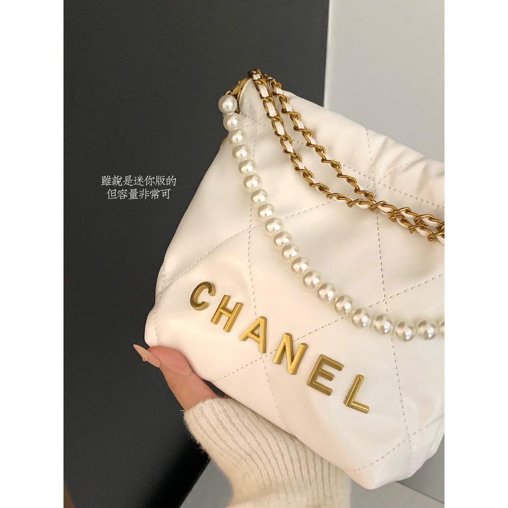 𝐂𝐡𝐚𝐧𝐞𝐥 𝐦𝐢𝐧𝐢珍珠垃圾袋+顏色-細節圖3