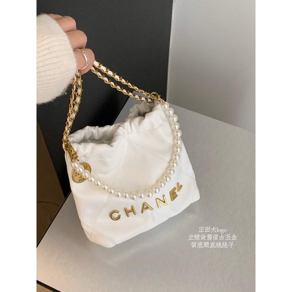 𝐂𝐡𝐚𝐧𝐞𝐥 𝐦𝐢𝐧𝐢珍珠垃圾袋+顏色-細節圖4