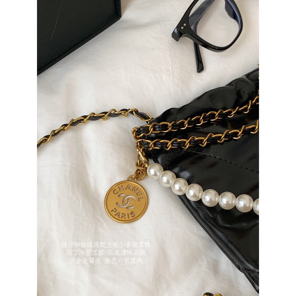 𝐂𝐡𝐚𝐧𝐞𝐥 𝐦𝐢𝐧𝐢珍珠垃圾袋+顏色-細節圖7