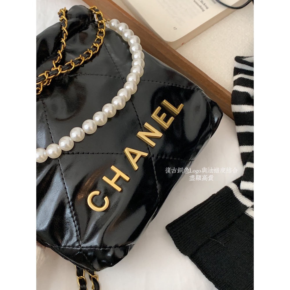 𝐂𝐡𝐚𝐧𝐞𝐥 𝐦𝐢𝐧𝐢珍珠垃圾袋+顏色-細節圖10