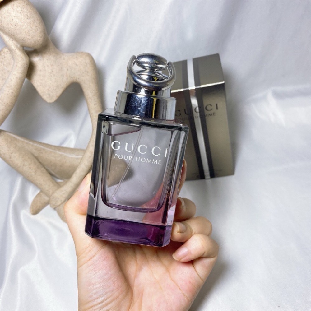現貨～Gucci古馳同名經典男士淡香水清新持久木質香紳士男90ml-細節圖2