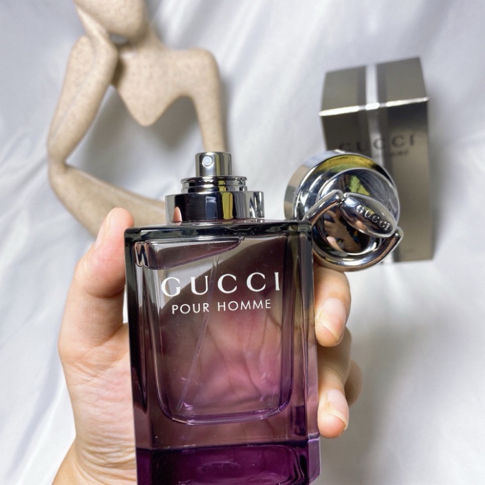 現貨～Gucci古馳同名經典男士淡香水清新持久木質香紳士男90ml-細節圖5