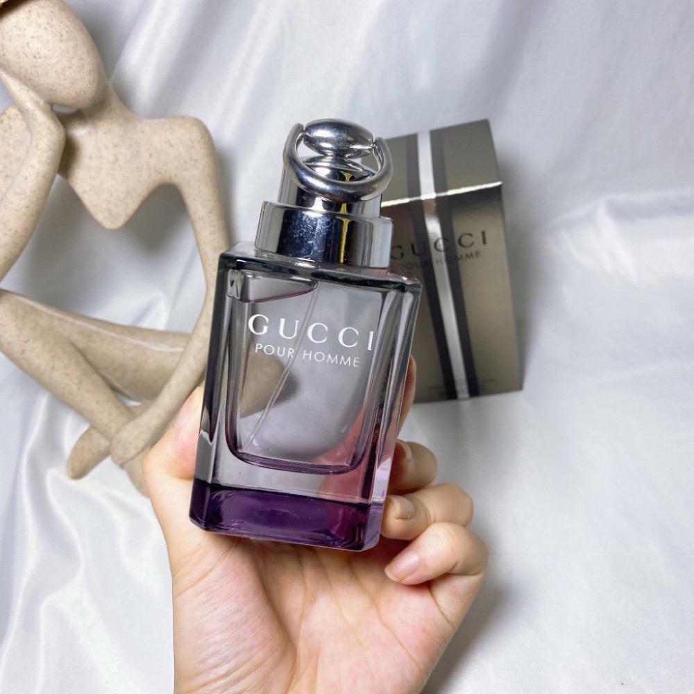 現貨～Gucci古馳同名經典男士淡香水清新持久木質香紳士男90ml-細節圖2