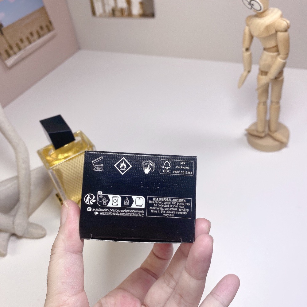 YSL聖羅蘭2024年聖誕限定金色蕾絲鎏金版自由之水香水90ml-細節圖6