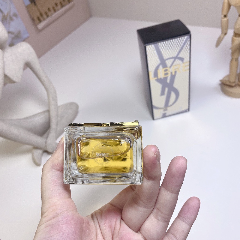 YSL聖羅蘭2024年聖誕限定金色蕾絲鎏金版自由之水香水90ml-細節圖7