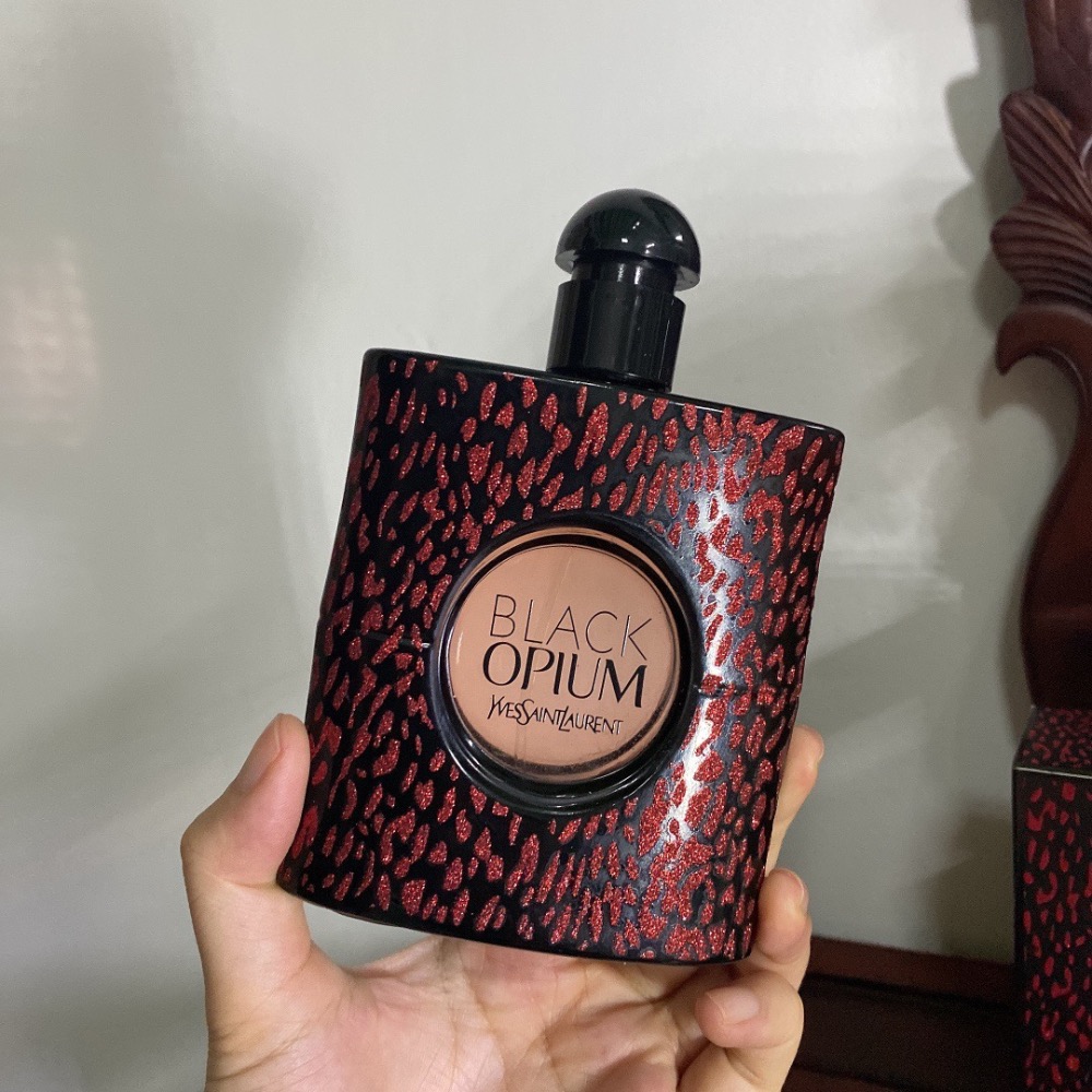 YSL聖羅蘭紅鴉片 黑色奧飄茗女士香水90ml聖誕限定款-細節圖2