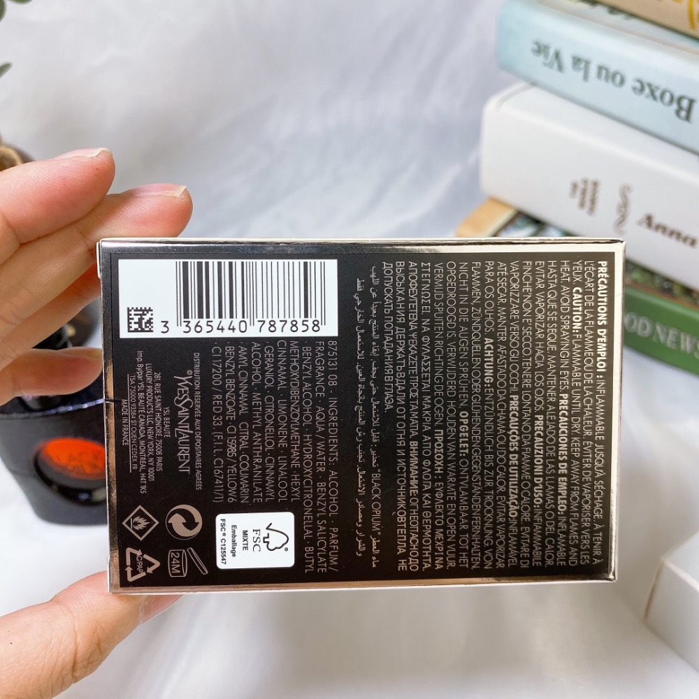 專櫃YSL聖羅蘭 Black Opium 黑鴉片女士香水搖滾黑鴉片EDP 90ml-細節圖6