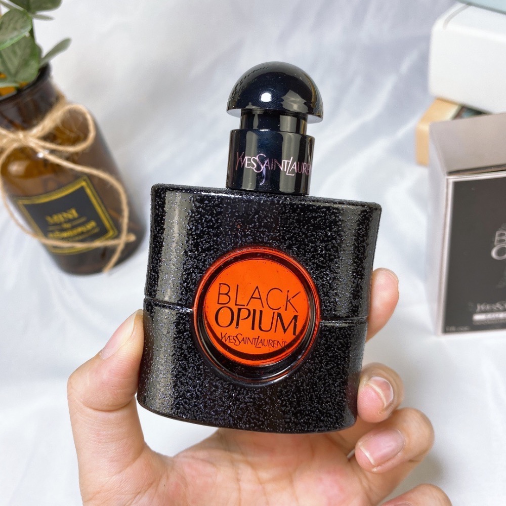 現貨～專櫃YSL聖羅蘭 Black Opium 黑鴉片女士香水搖滾黑鴉片EDP 90ml-細節圖2
