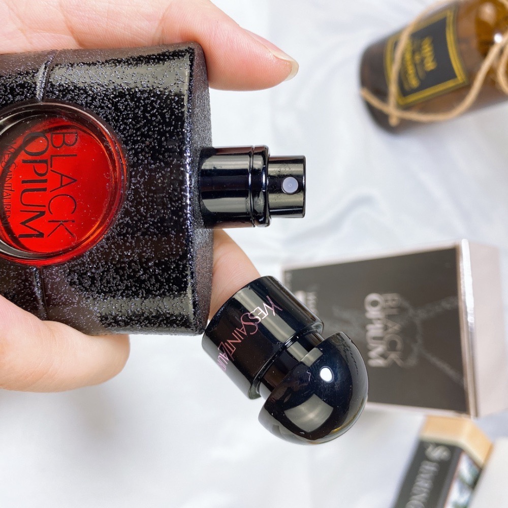 現貨～專櫃YSL聖羅蘭 Black Opium 黑鴉片女士香水搖滾黑鴉片EDP 90ml-細節圖7