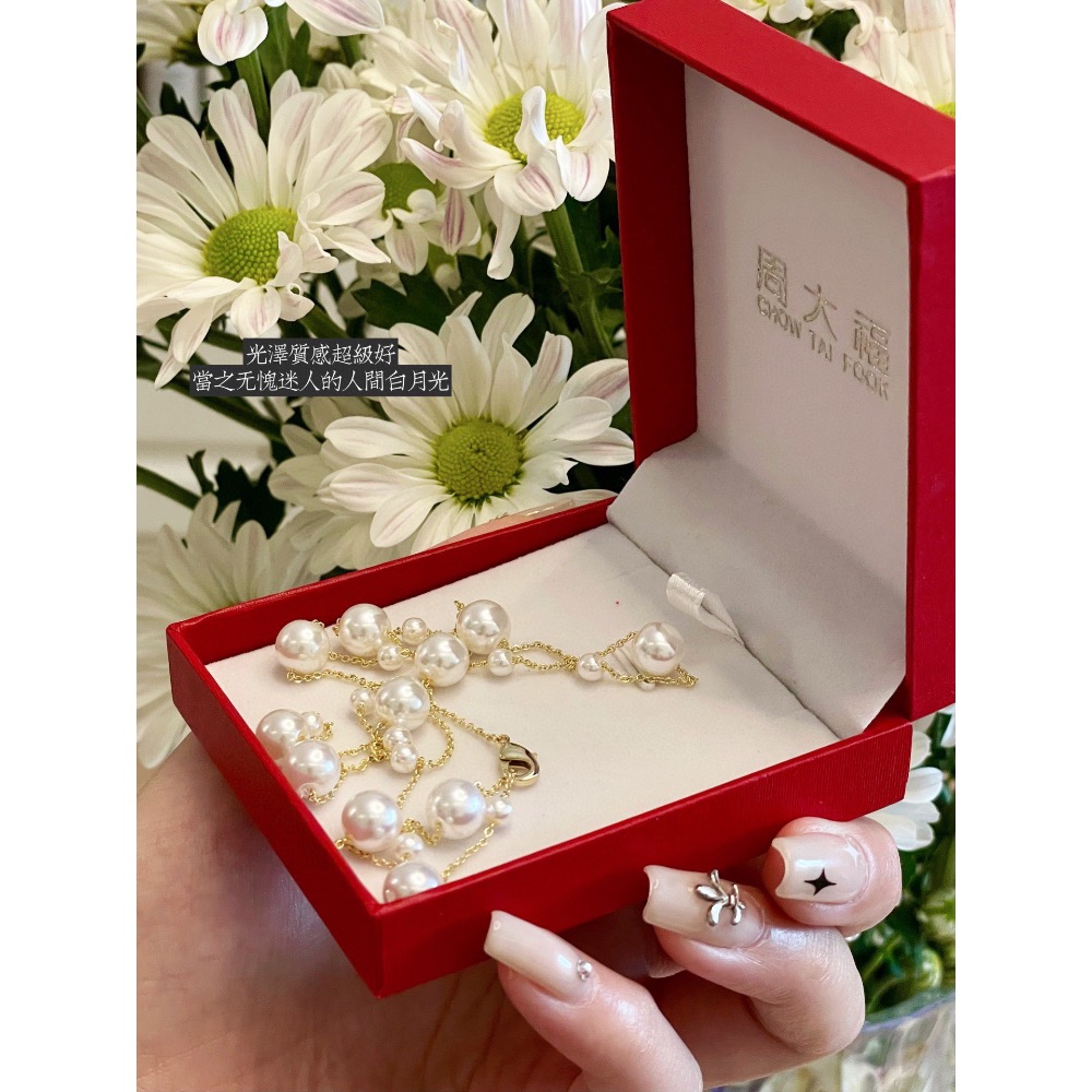 周大福滿天星項鍊 配專櫃全套包裝-細節圖4