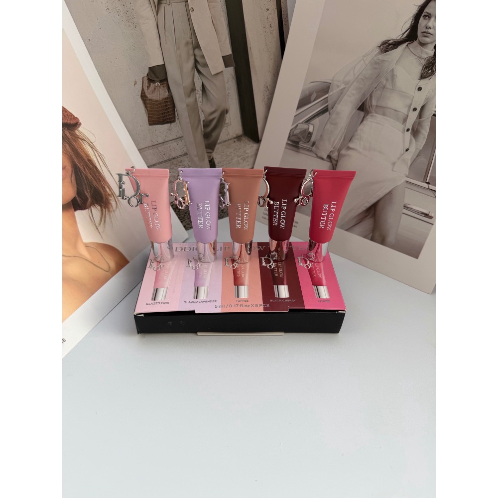 全新迪奧吊墜果凍中樣唇蜜5件套5ml-細節圖6