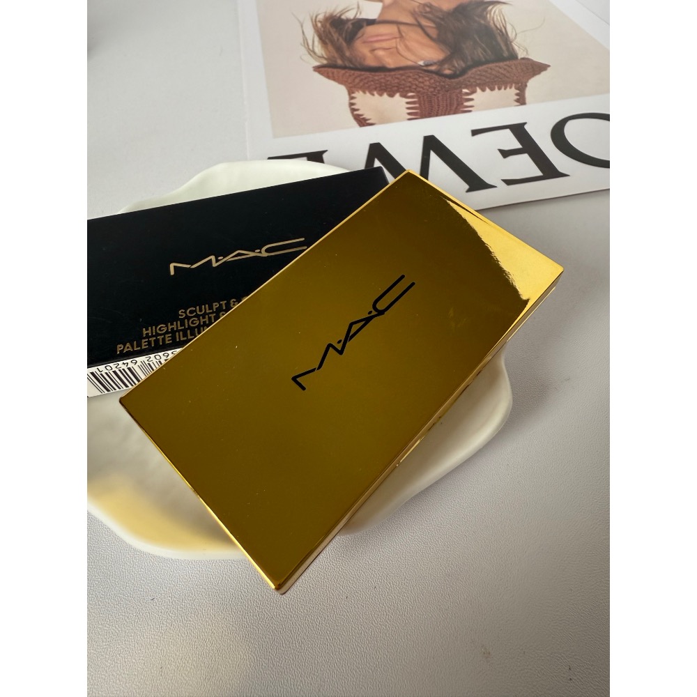 MAC魅可小金盒雙色修容高光生薑高光+Omega鼻影眼影7g-細節圖3