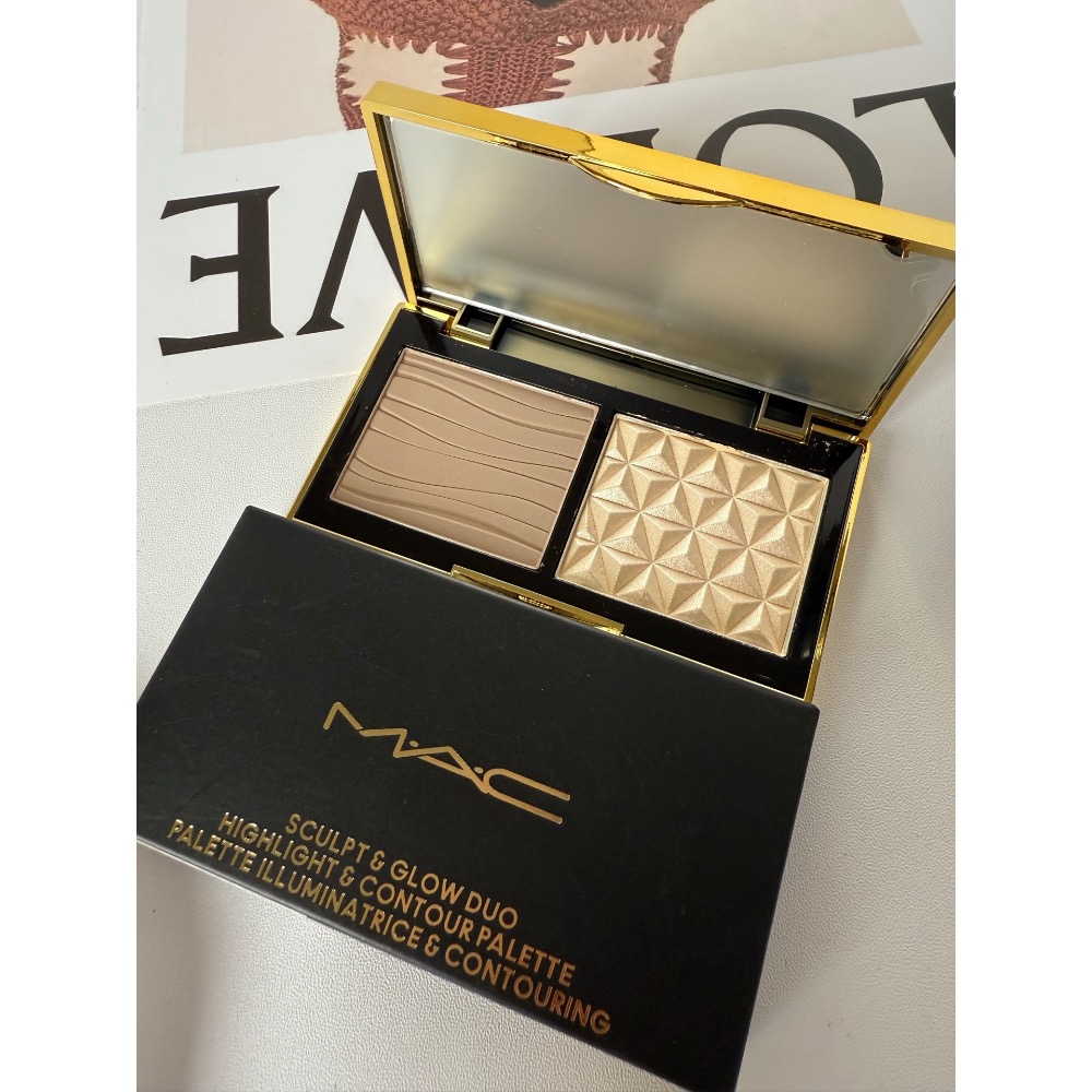 MAC魅可小金盒雙色修容高光生薑高光+Omega鼻影眼影7g-細節圖4