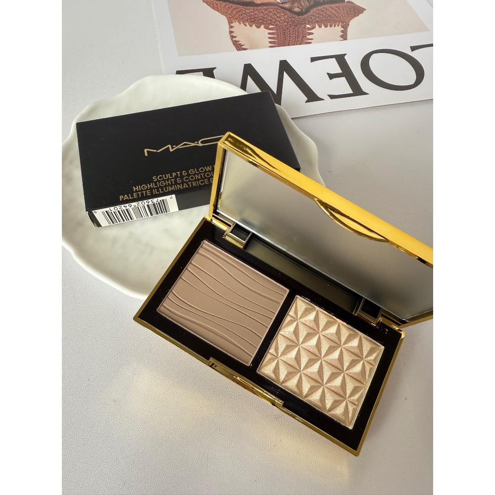 MAC魅可小金盒雙色修容高光生薑高光+Omega鼻影眼影7g-細節圖5