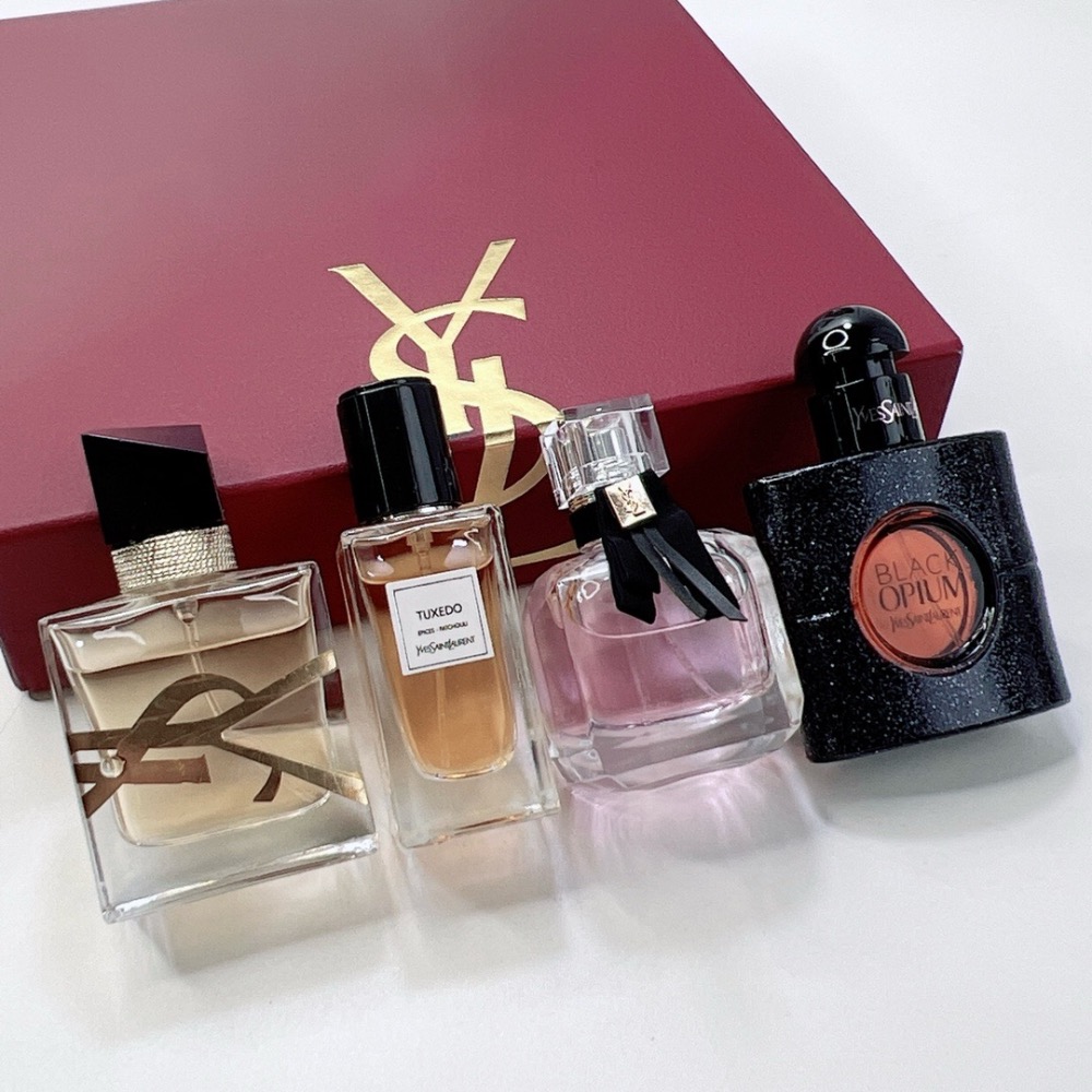 聖羅蘭香水中樣30ml四件套紅盒-細節圖2