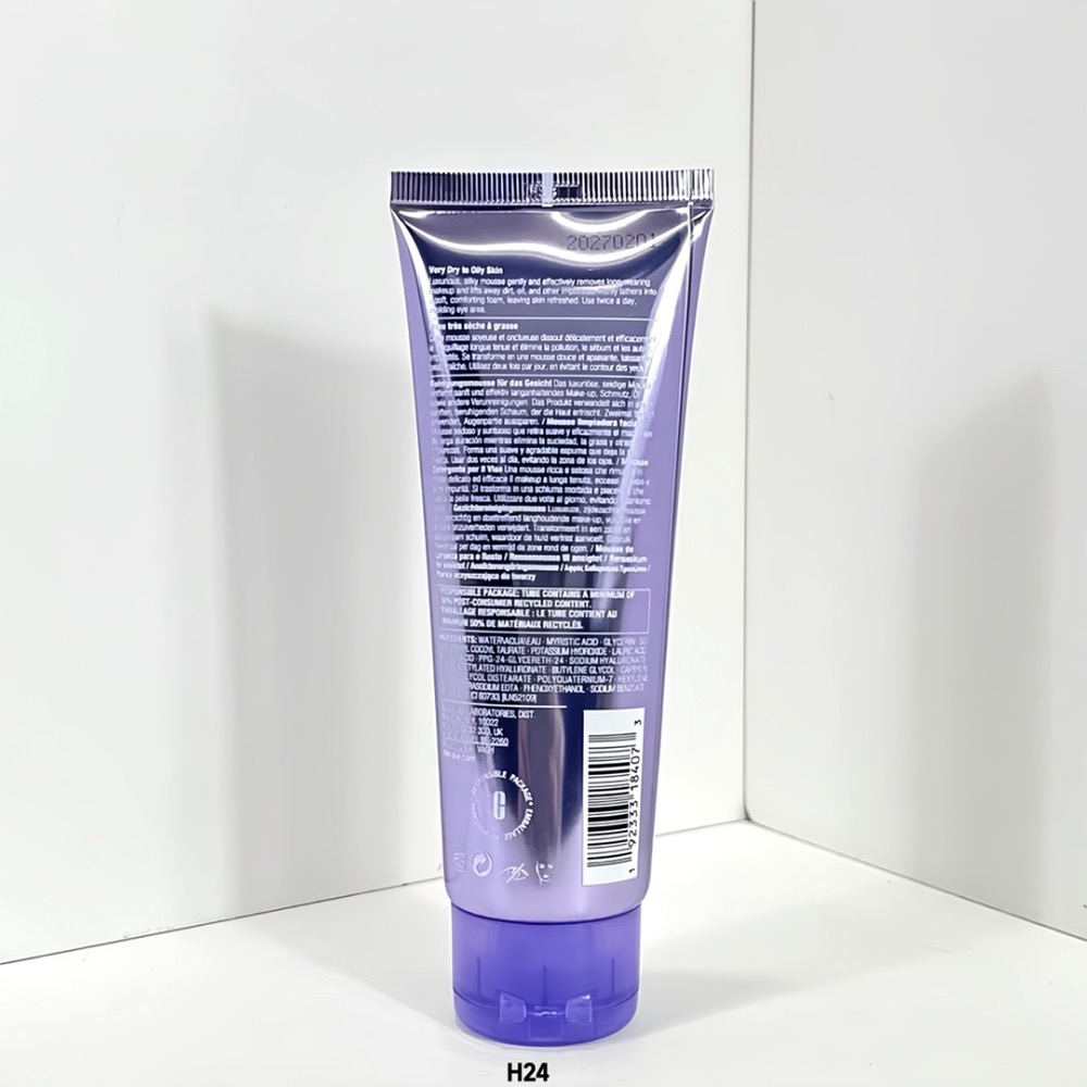 特價～新款倩碧紫胖子潔面椰油氨基酸泡沫洗面奶125ml*2-細節圖4
