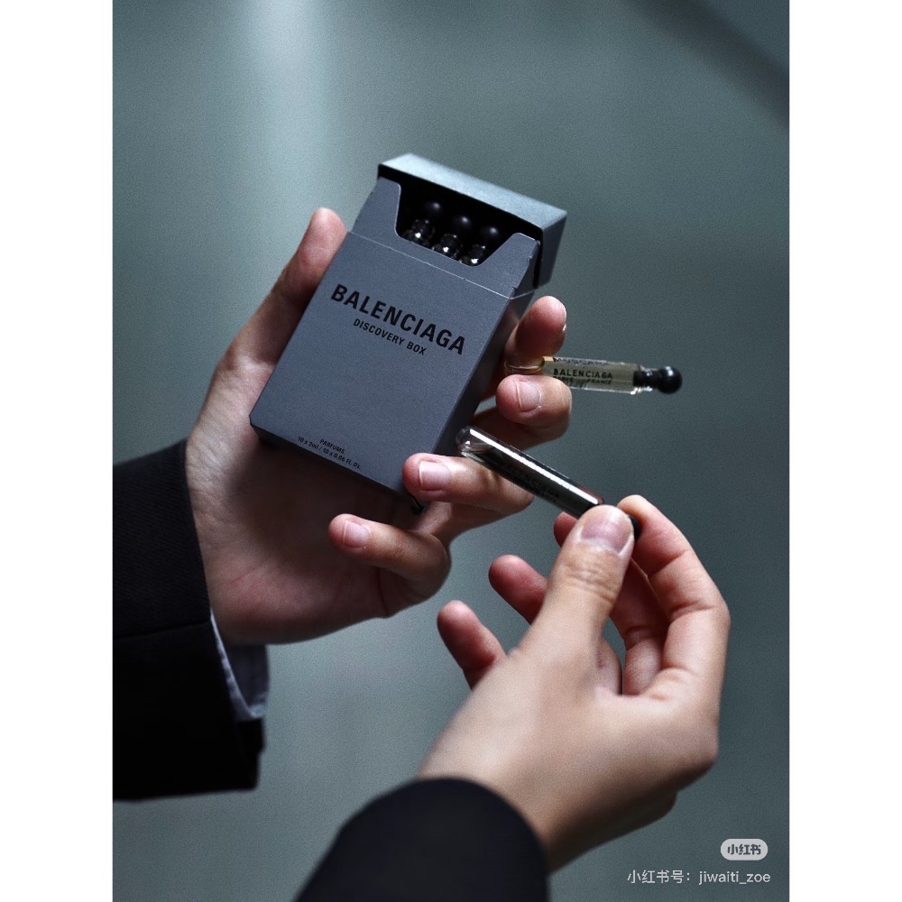 現貨到～💥獨家新品～巴黎世家BALENCIAGA 煙盒香水小樣十件套-細節圖2