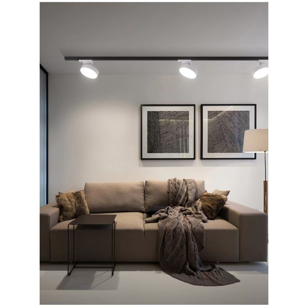 LED遙控無極調光調色泛光散光軌道燈//可無極調暗//可無極調色黃光白光自然光隨意調//可控制全部燈部分燈一起開-細節圖3