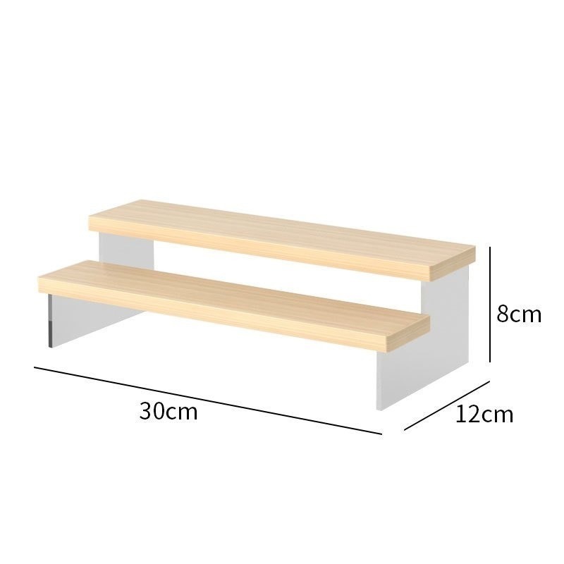 【收納高手】木頭 展示架 長20~30公分 階梯展示架 樓梯展示架 擺放架 木質架 收納架 模型架 公仔 人偶 模型玩具-細節圖5
