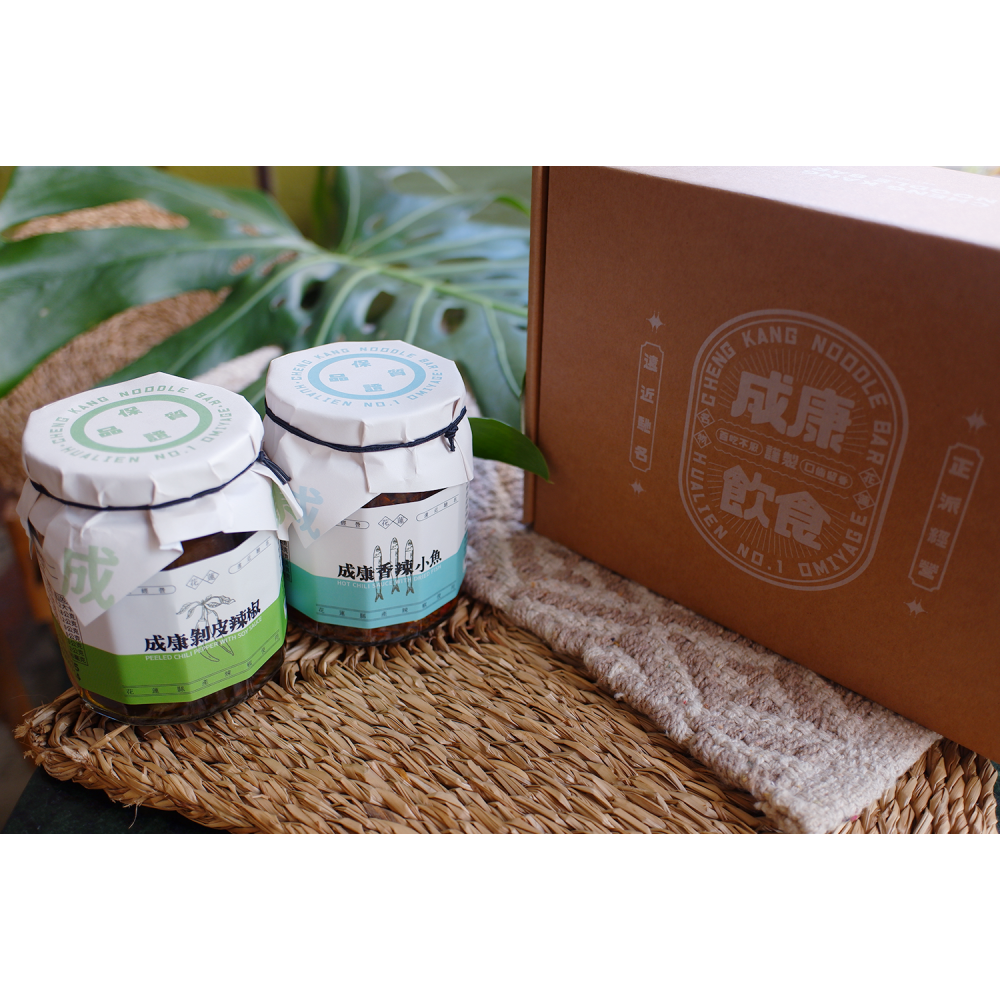 成康飲食店NO.1伴手禮盒、剝皮辣椒、香辣小魚-細節圖2