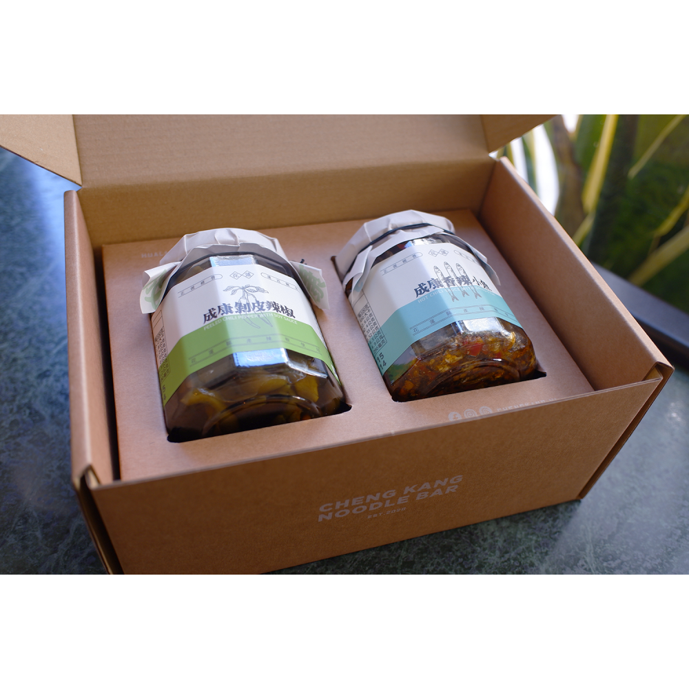 成康飲食店NO.1伴手禮盒、剝皮辣椒、香辣小魚-細節圖3