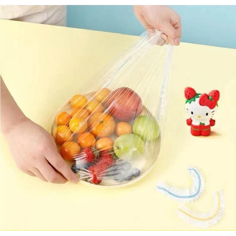 【台灣現貨】一次性保鮮膜套 保鮮膜套95入 彩色一次性保鮮套 食物保鮮膜套 保鮮膜 保鮮膜套-細節圖6