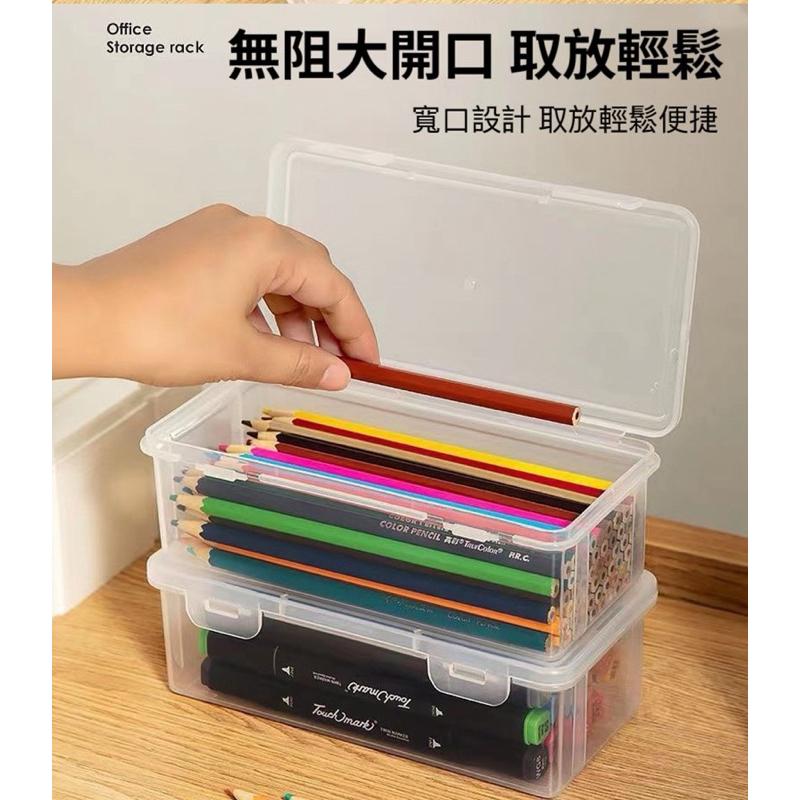【台灣現貨】收納盒 文具收納盒 透明收納盒 飾品收納盒 抽屜收納盒 小物收納盒 長型收納盒 飾品盒 盒子 筆盒 小物-細節圖3